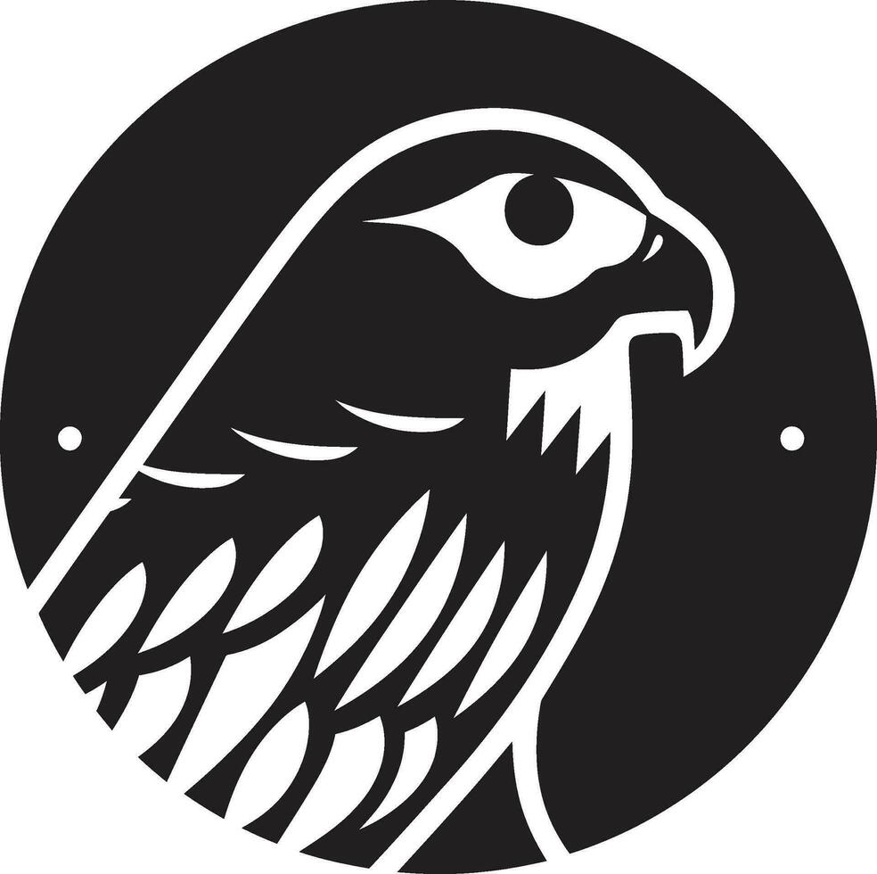 Black Vector Predator Hawk Logo Concept Black Vector Predator Hawk Logo Idea