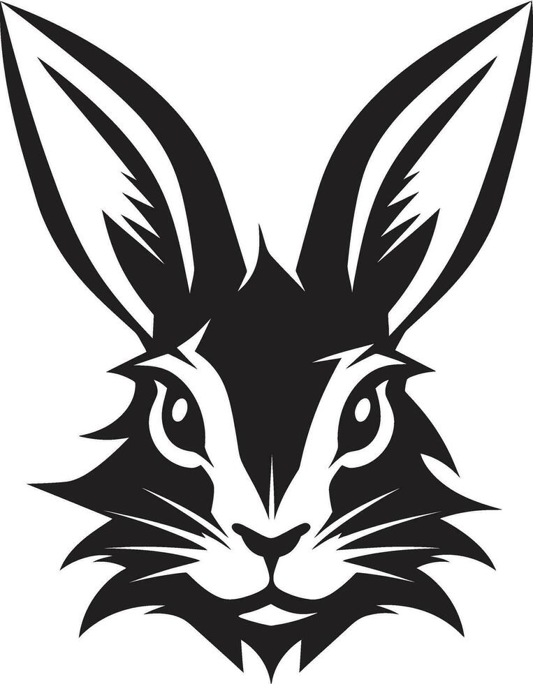 negro vector Conejo un logo esa es como único como tu negocio negro vector Conejo un logo esa es Perfecto para ninguna industria