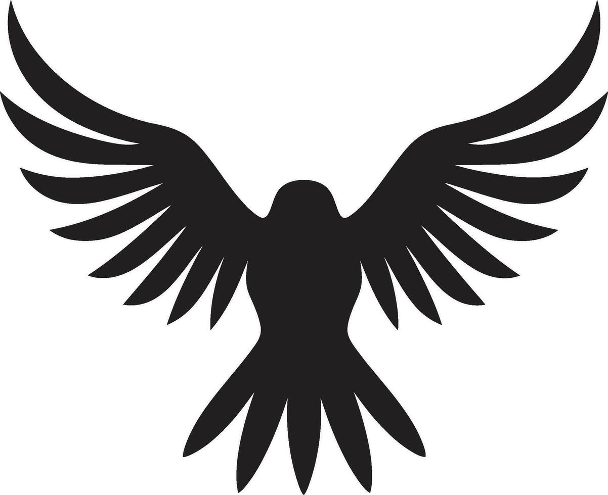 Predatory Elegance Sparrowhawk Logo Mastery Subtle Predatory Beauty Onyx Aerial Dominance vector