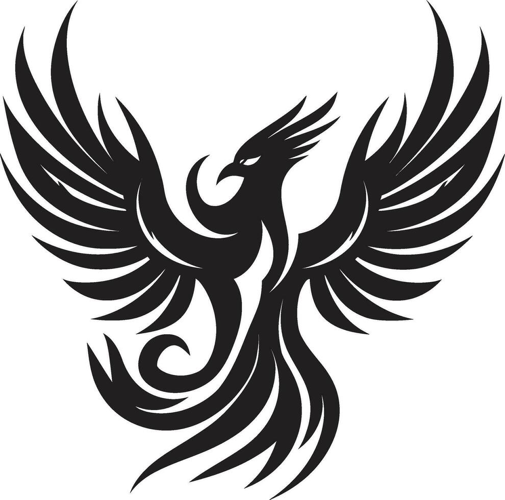 Firebird of the Eclipse Cosmic Feathered Artwork vector