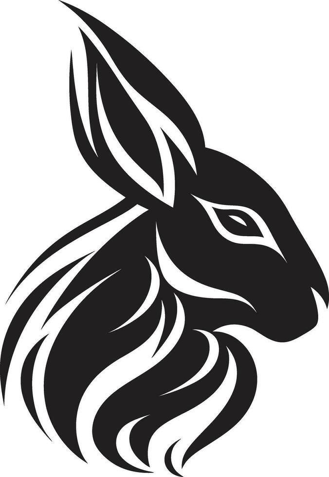 Black Hare Vector Logo A Modern and Sophisticated Logo for Your Organization Black Hare Vector Logo A Versatile and Adaptable Logo for Any Industry