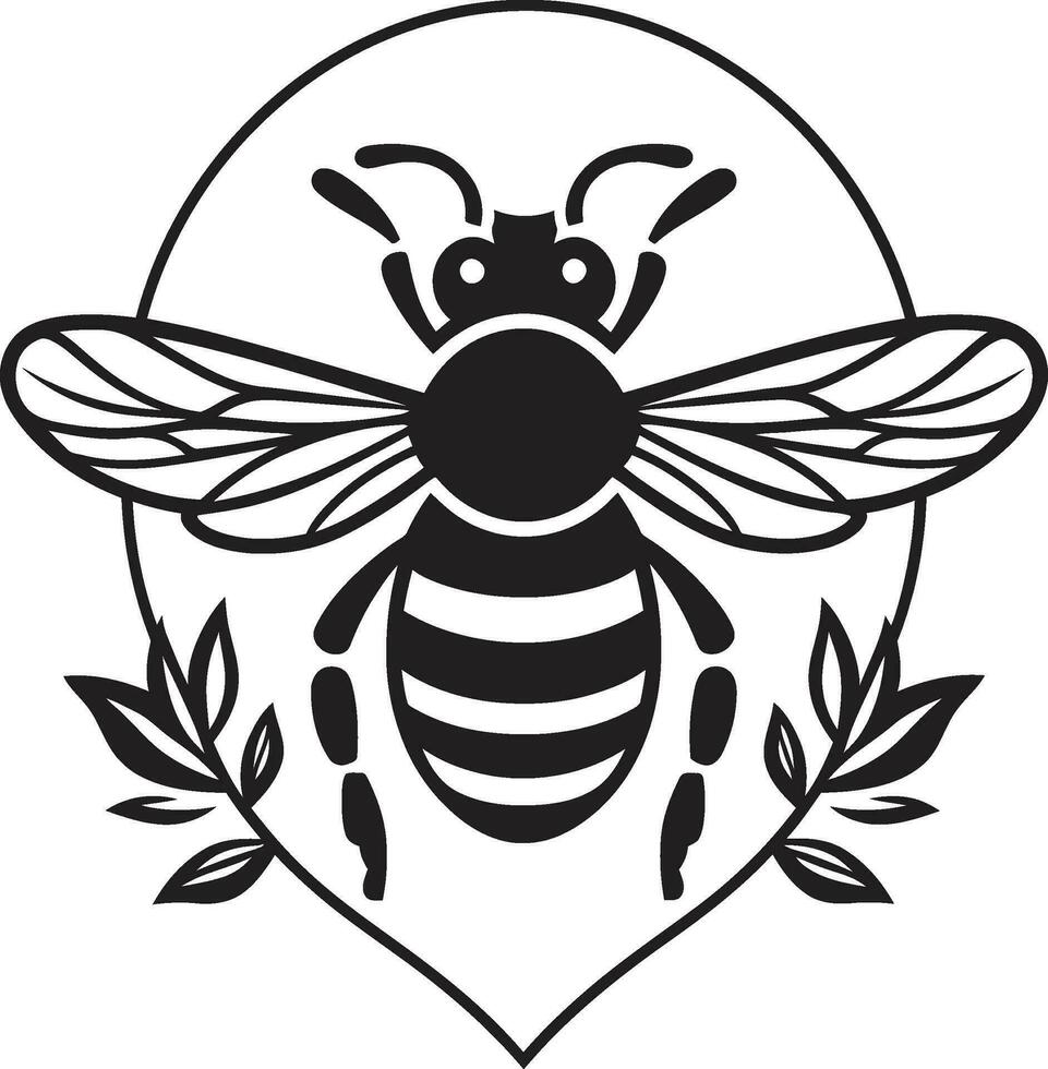 Bee Tribe Crest Bee Dynasty Insignia vector