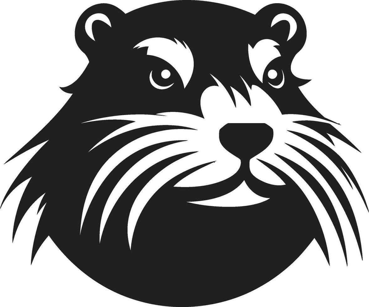 Beaver Dynasty Mark Black Beaver Coat of Arms vector