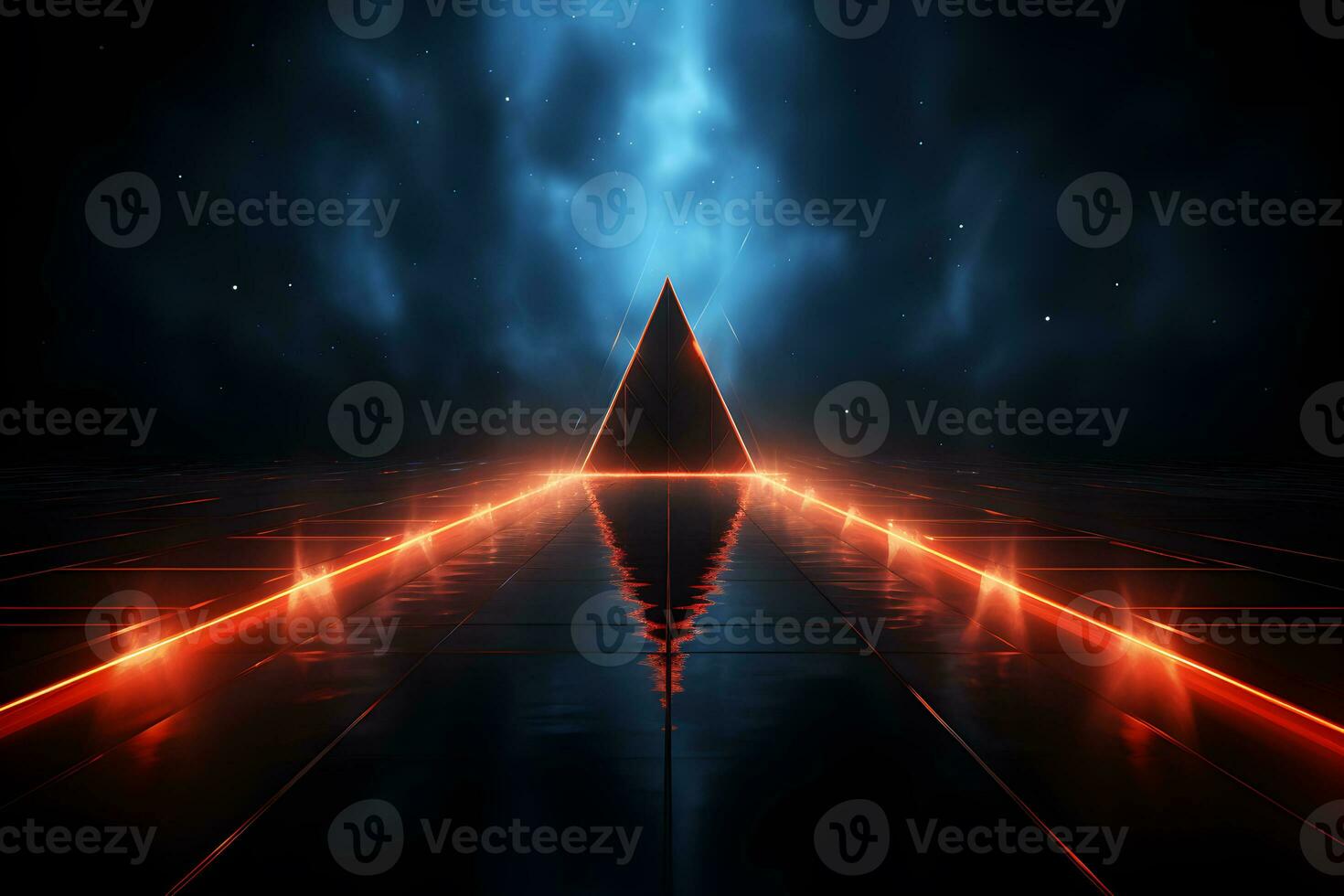 technology light line graphics Generative AI photo