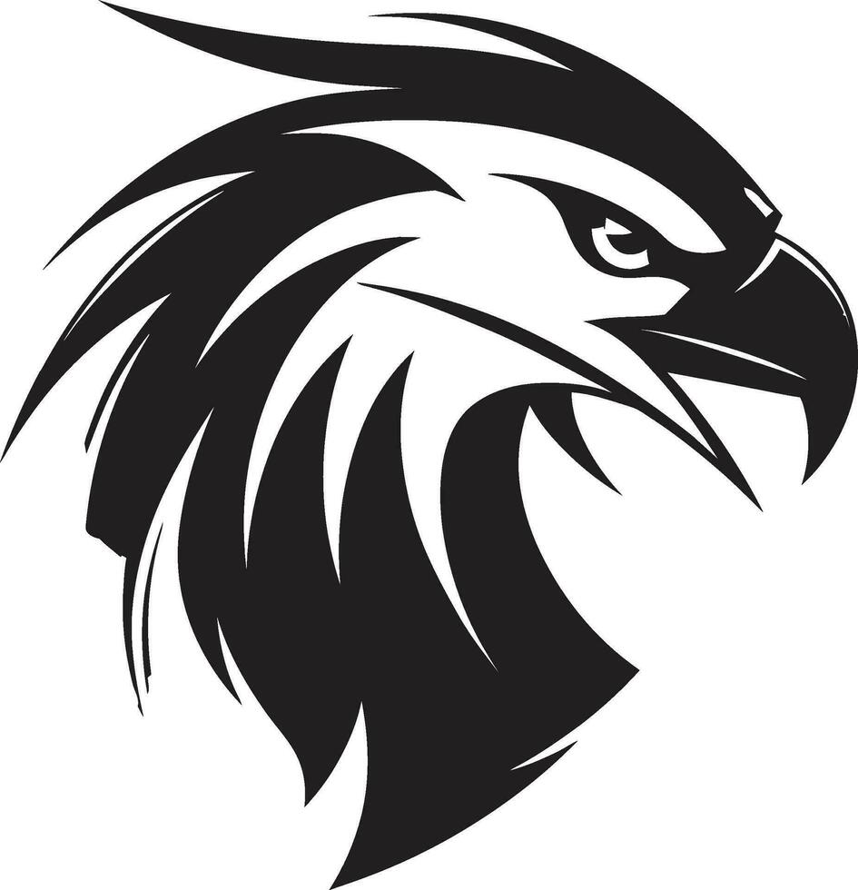 Midnight Hawk Predator Logo Onyx Hawk Predator Logo vector