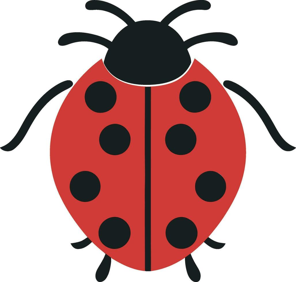 Silent Elegance Monochrome Insect Symbol Minimalist Ladybug Crest Vectorized Beauty vector