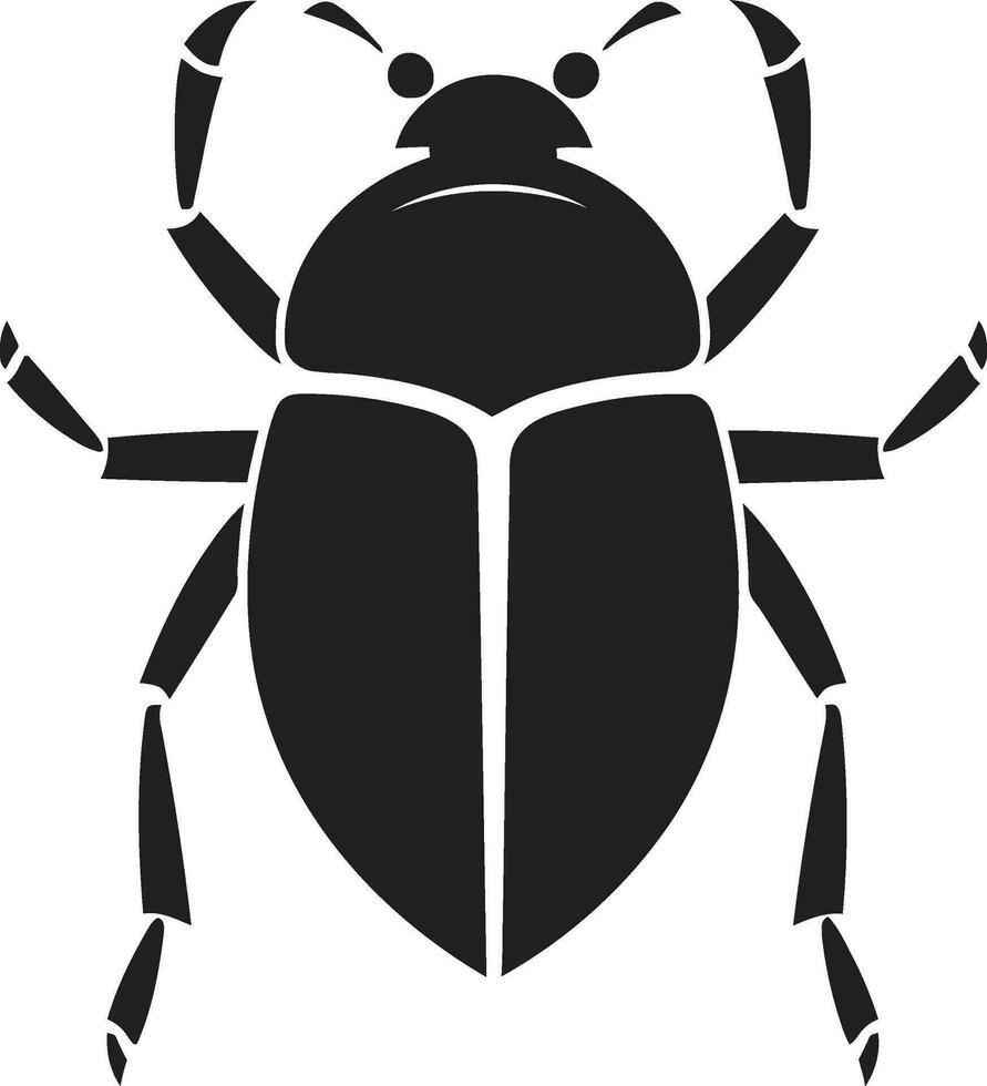 Bug Clan Insignia Beetle Head Monogram vector