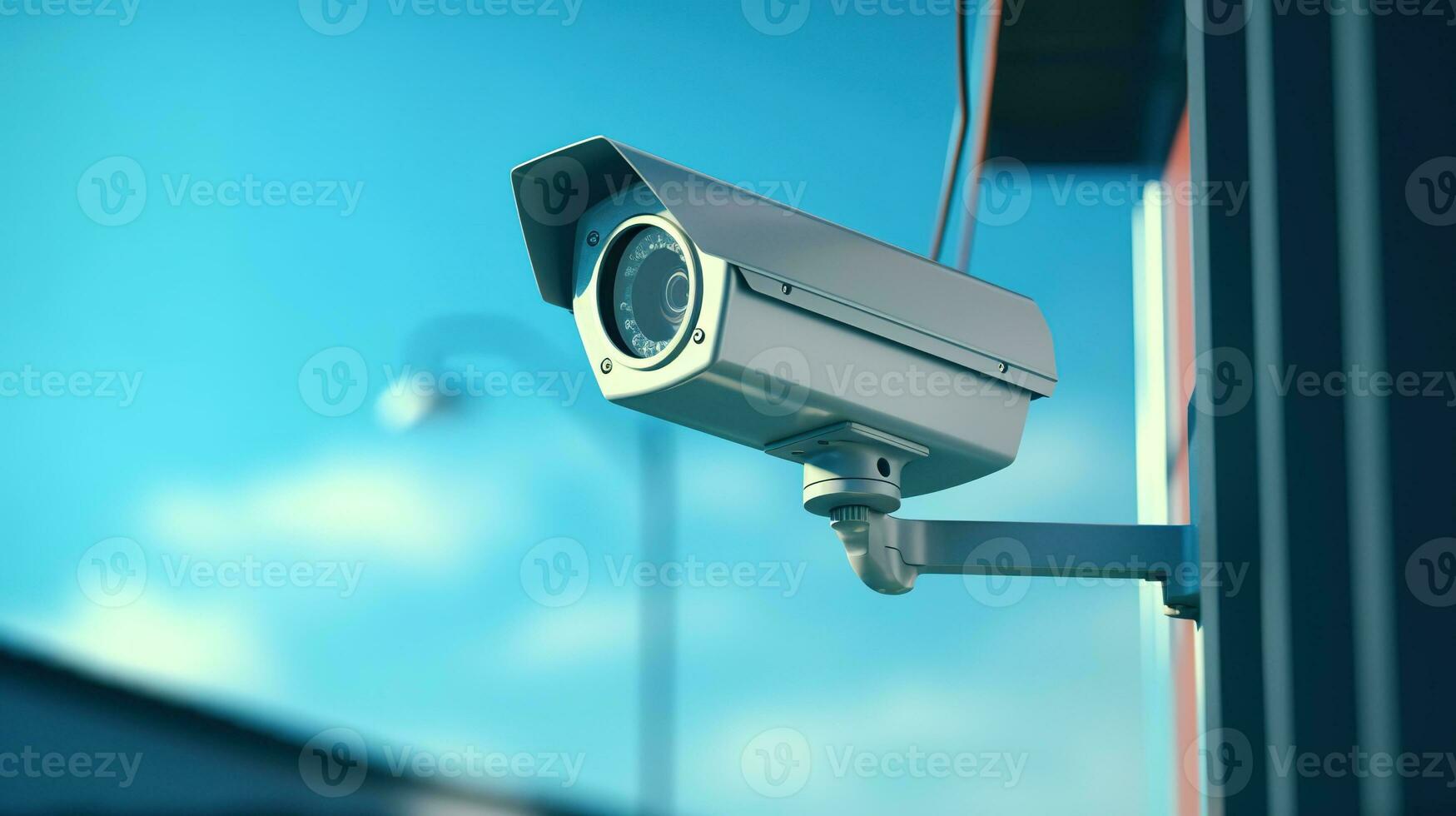 CCTV Security Camera, Recording and Monitoring the Criminals Scene photo
