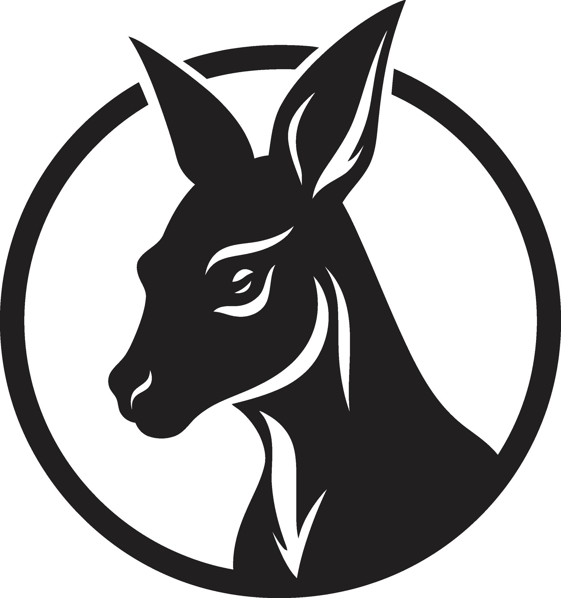 Geometric Kangaroo Design Kangaroo Kick Vector 32833955 Vector Art at