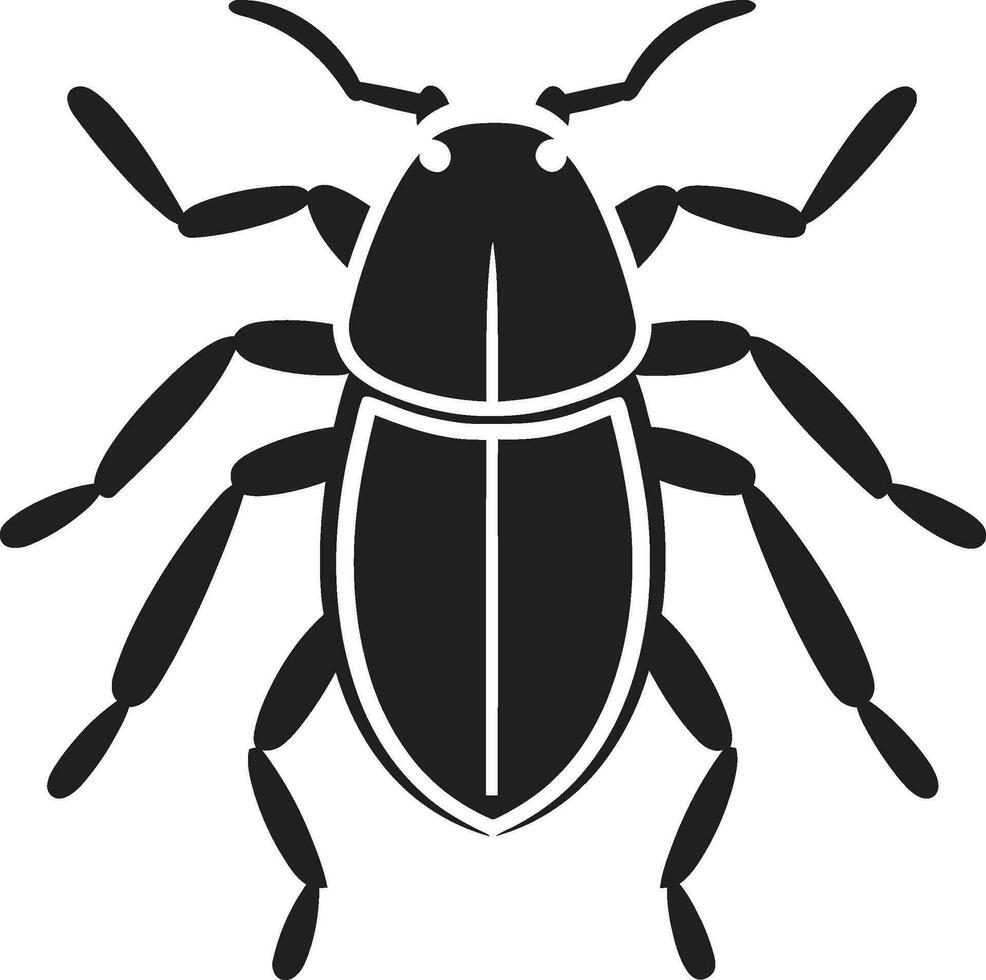 Streamlined Excellence Black Vector Aphid Design Black Vector Aphid Logo A Mark of Simple Power