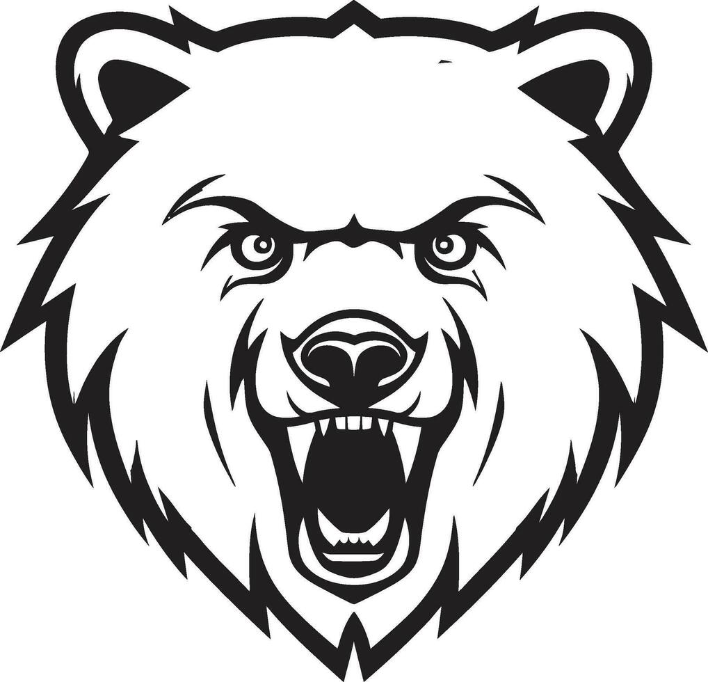 Regal Bear Logo Bear Sovereign Insignia vector