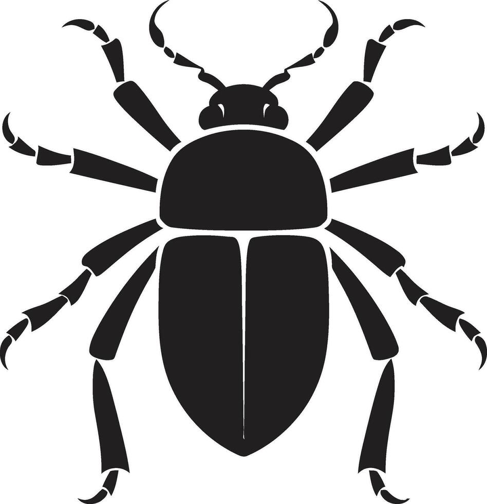 Minimalist Beetle Icon Beetle Majesty Insignia vector