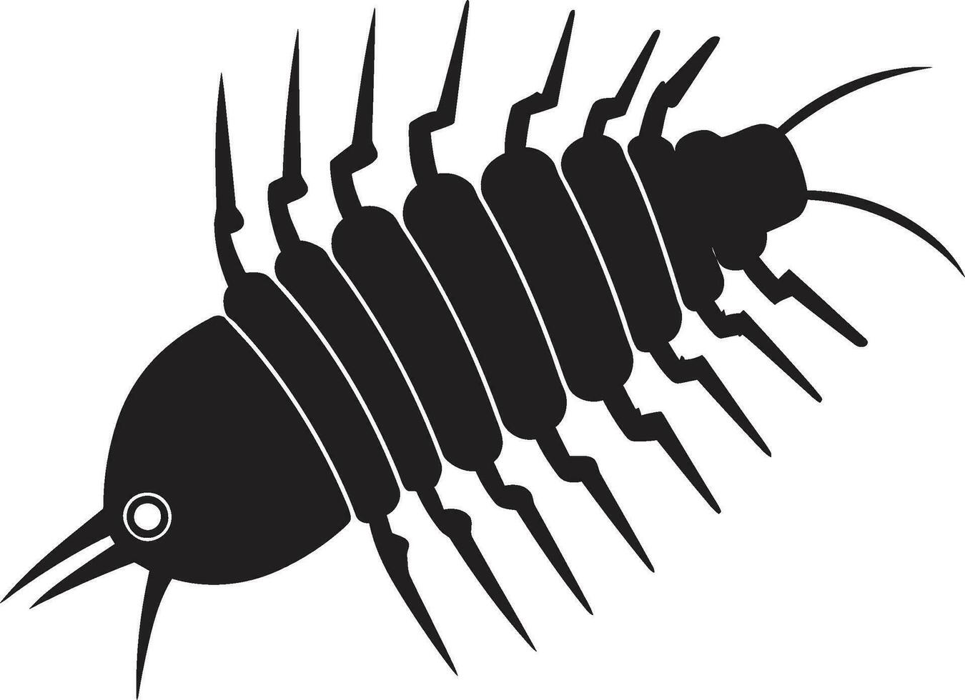 Elegant Insect Majesty Vector Beauty Nocturnal Nautical Brilliance Black SilverFish Icon