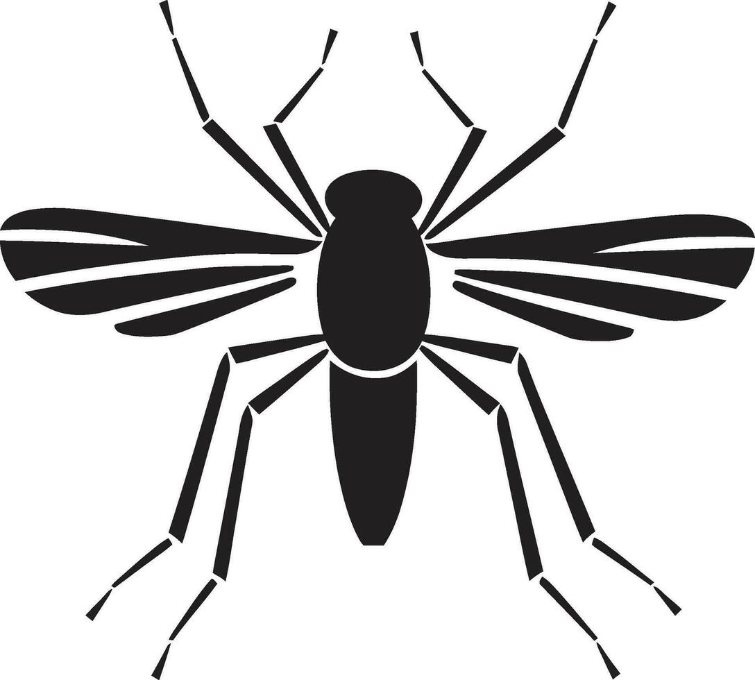 Futuristic Mosquito Vector Elegant Mosquito Badge Design