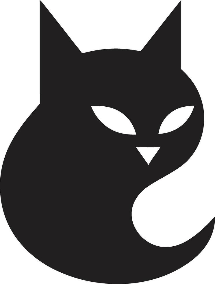 Prowling Panthers Elegance Artistic Minimalism of the Cat vector