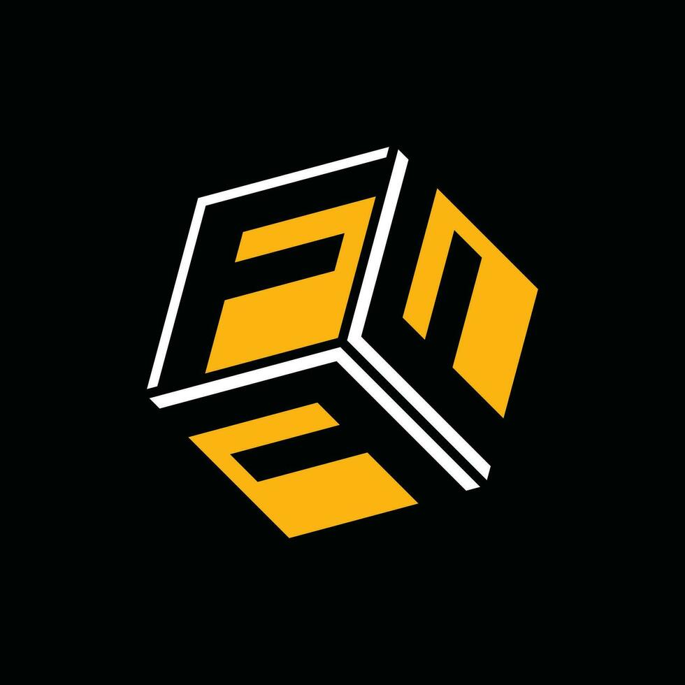 Triple F Cube initial logo design vector,elegant style template design