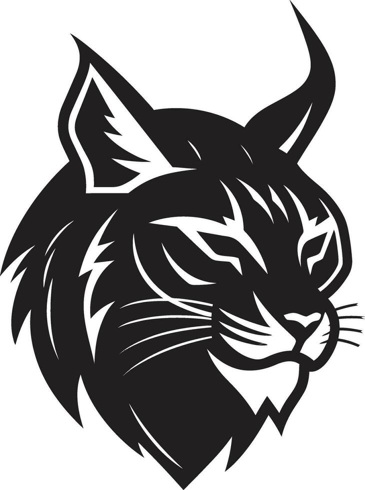 Bobcat Vector Design A Feral Cat with a Wild Heart Bobcat Vector A Wild Predator Animal