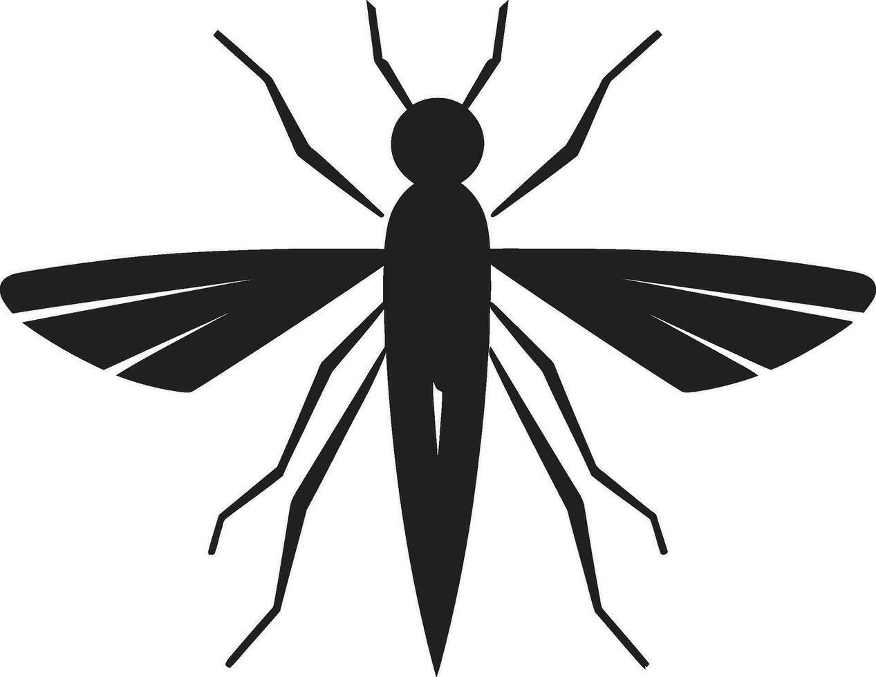 negrita mosquito insignias geométrico mosquito marca vector