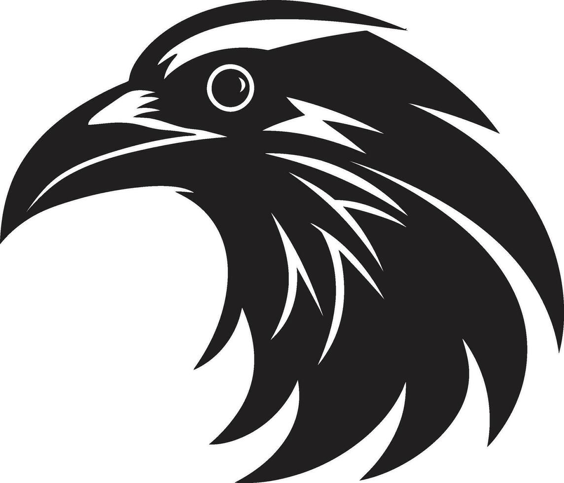 Minimalistic Raven Mark of Excellence Stylish Raven Vector Symbol