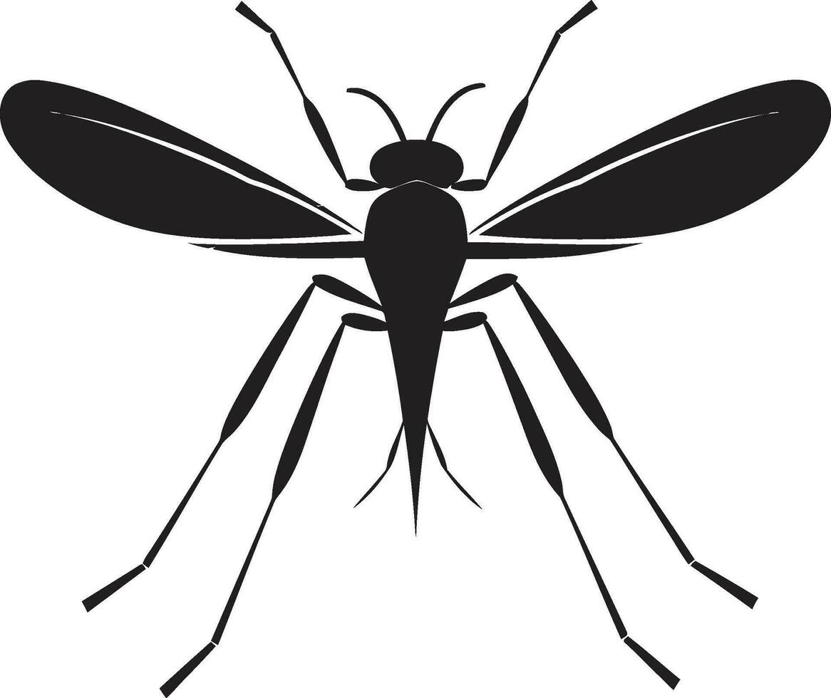 contemporáneo mosquito logo mosquito insecto silueta vector