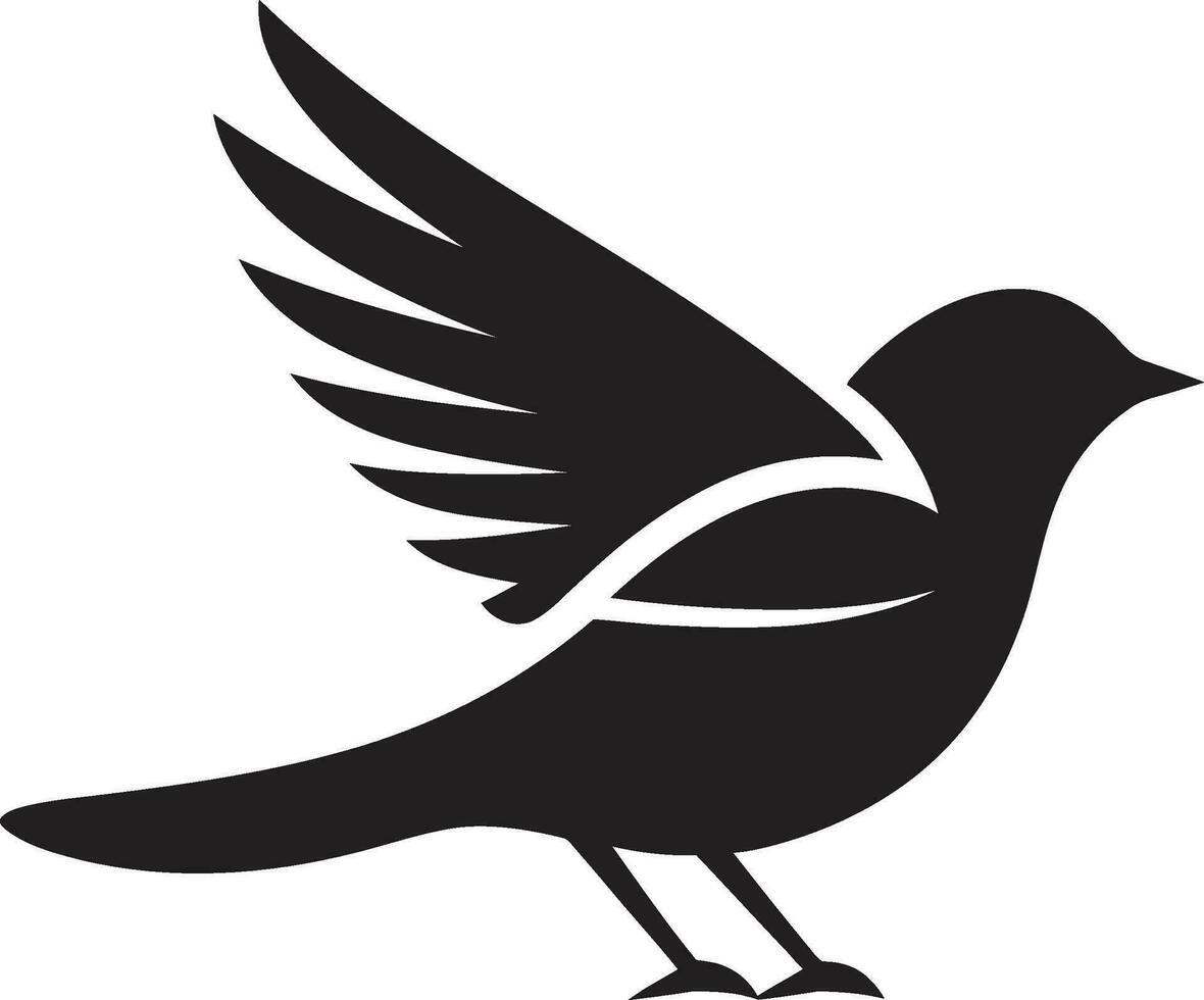 majestuoso Gaviota emblema agraciado colibrí símbolo vector