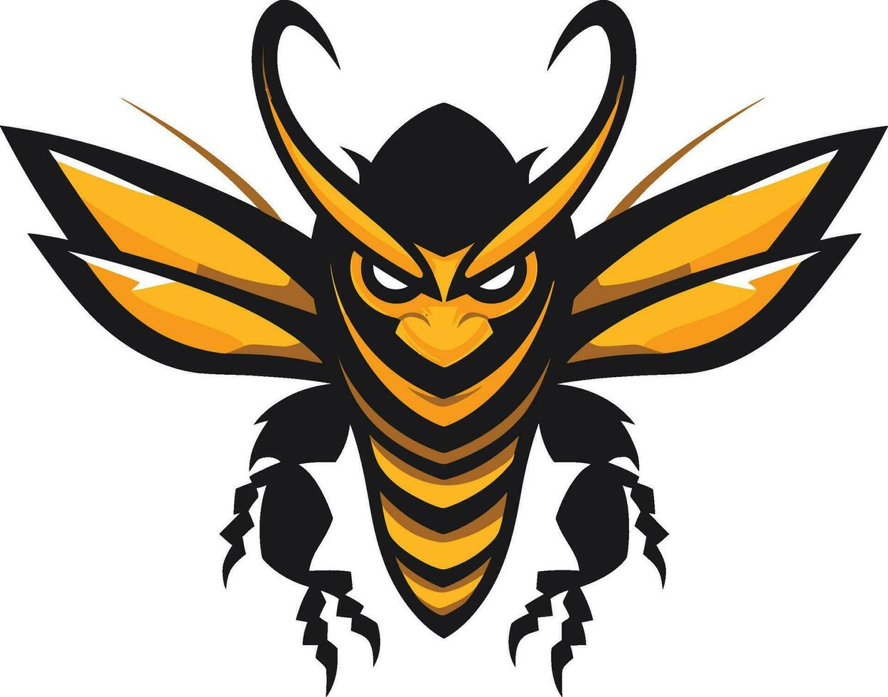 Guardians Majesty in Minimalistic Charm Eyes of the Stinging Defender vector