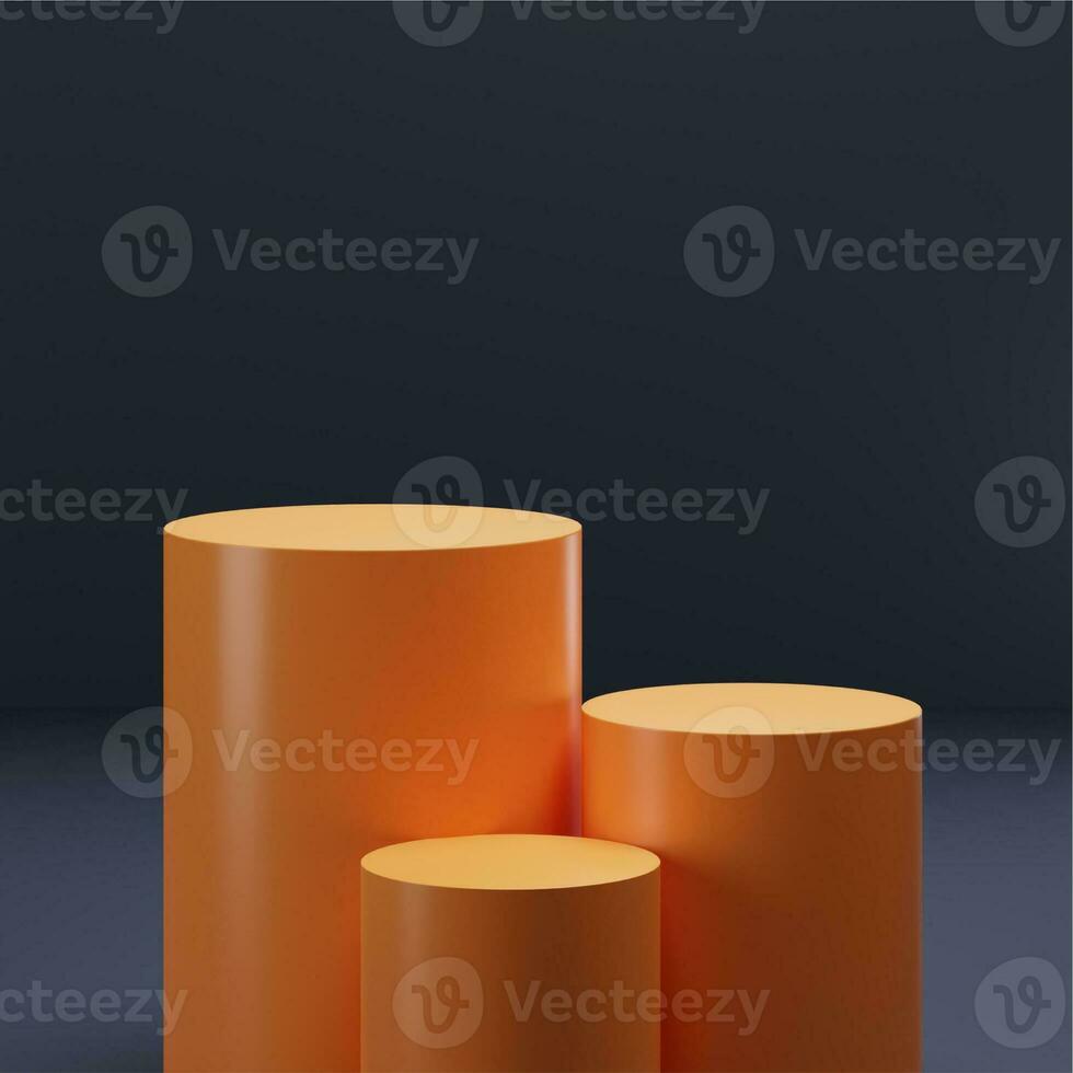 3D Geometric Podium Designed for Product Showcases. Elevate Your Product Presentation with a 3D Geometric Podium. A Stylish 3D Podium Ideal for Showcasing Your Products photo