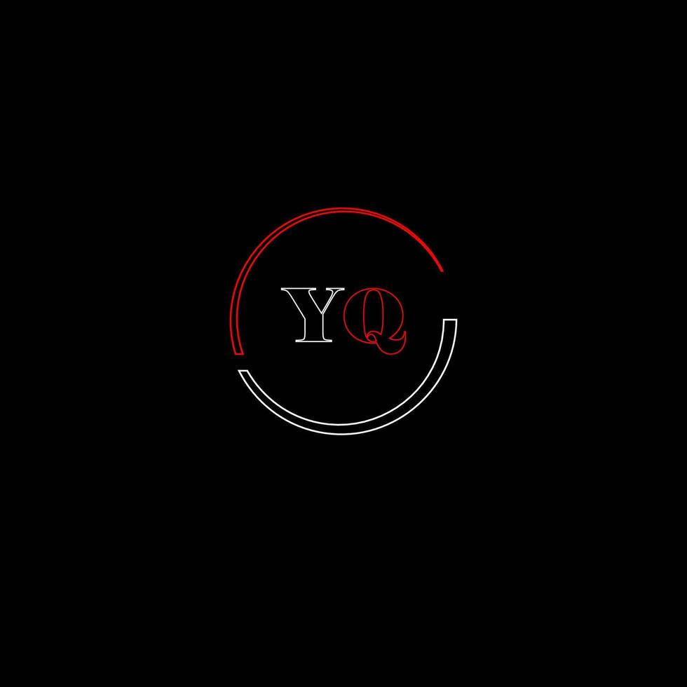 YQ creative modern letters logo design template vector