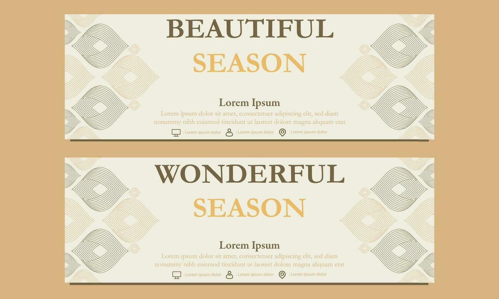 soft color beautiful floral horizontal banner template. Suitable for web banner, banner and internet ads vector