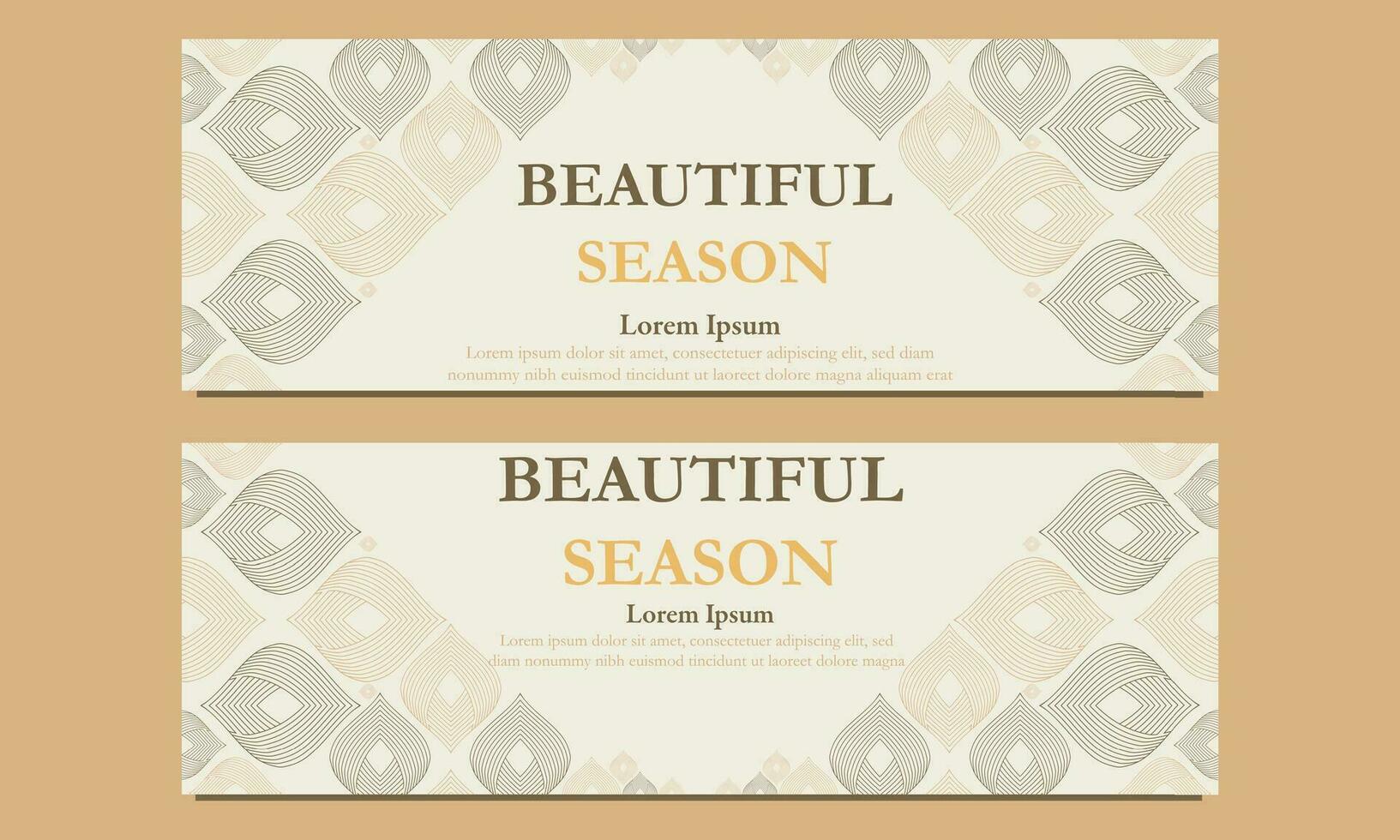 beautiful season horizontal banner template. Suitable for web banner, banner and internet ads vector
