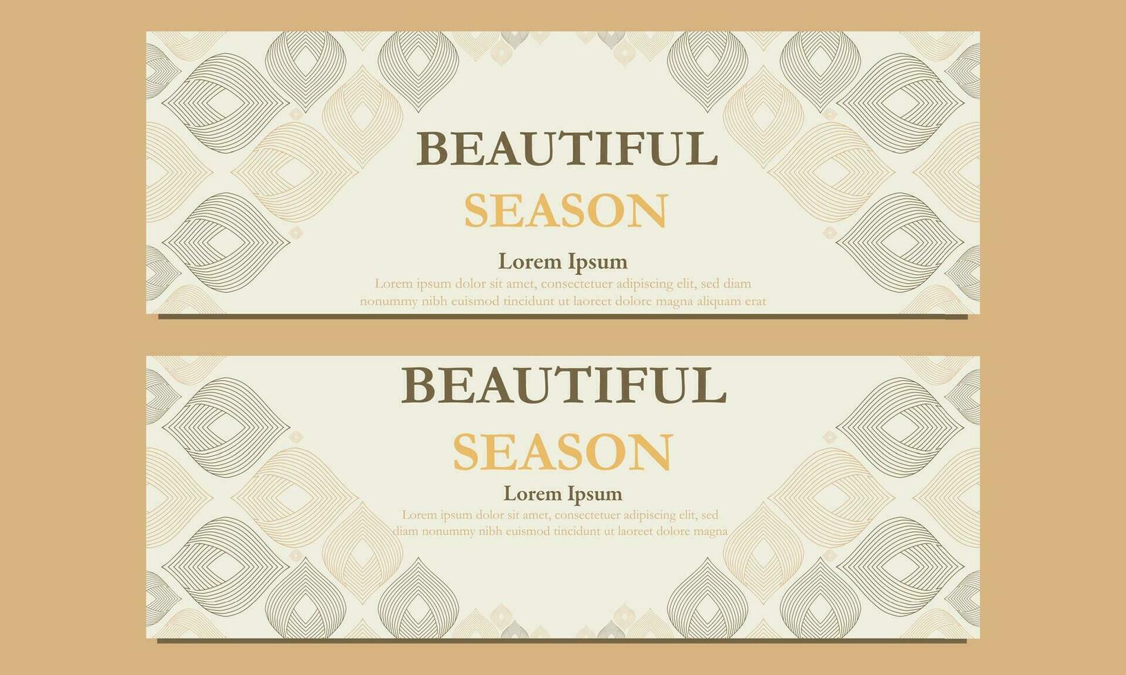 beautiful season horizontal banner template. Suitable for web banner, banner and internet ads vector