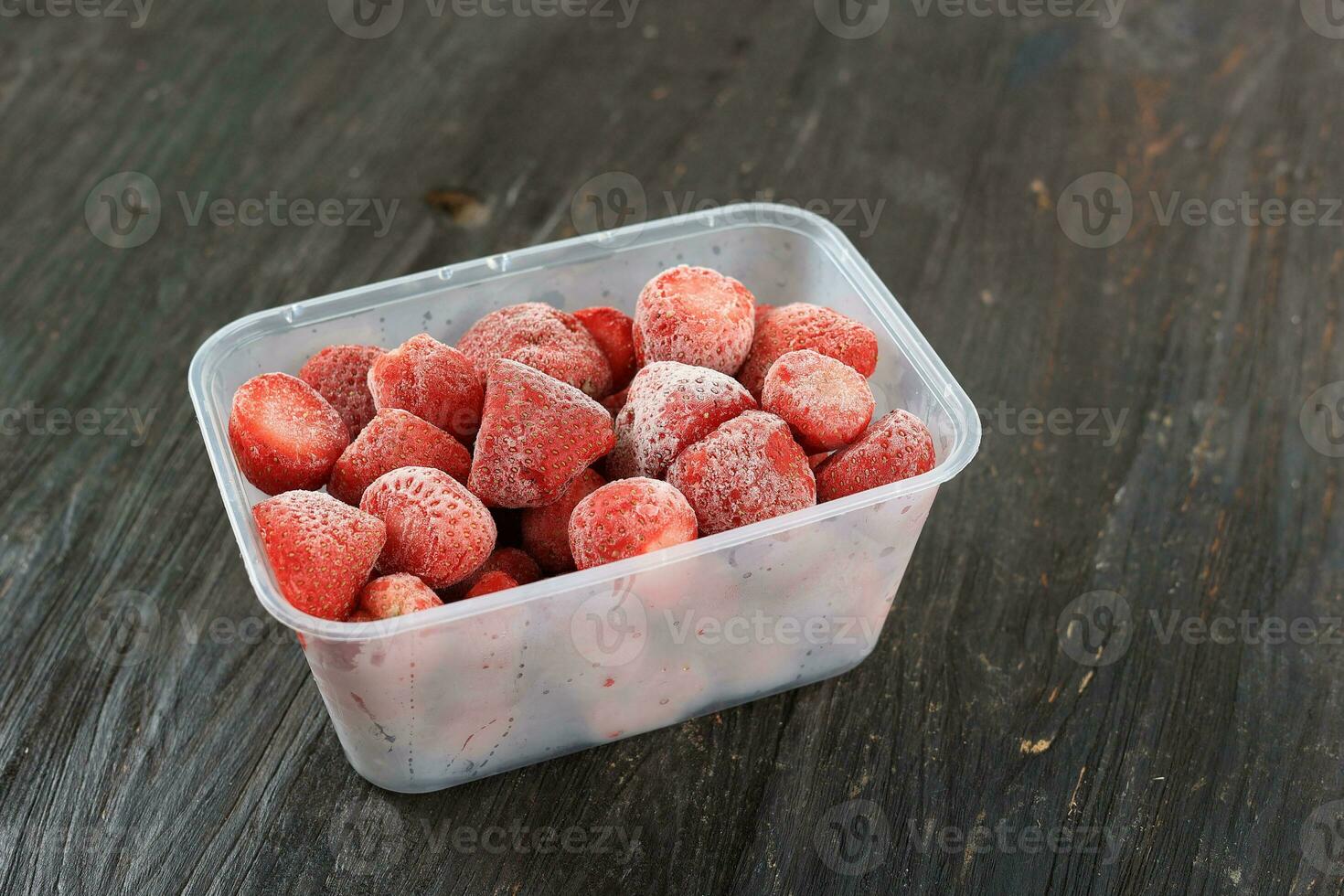 Frozen Strawberry in Packaging Box photo