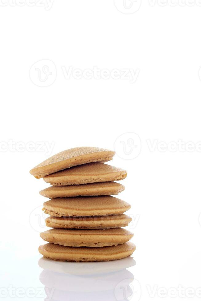 Stacked Pancake Isolated on White photo