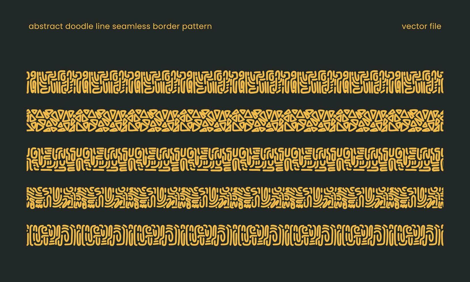 resumen garabatear línea sin costura modelo para frontera diseño decoración. africano o azteca tribu me gusta modelo frontera vector ilustración