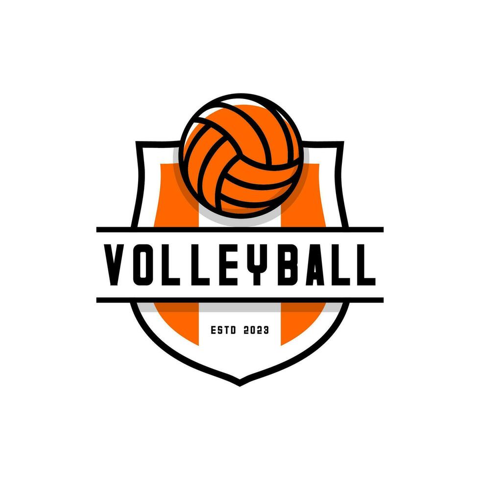 vóleibol deporte logo vector diseño