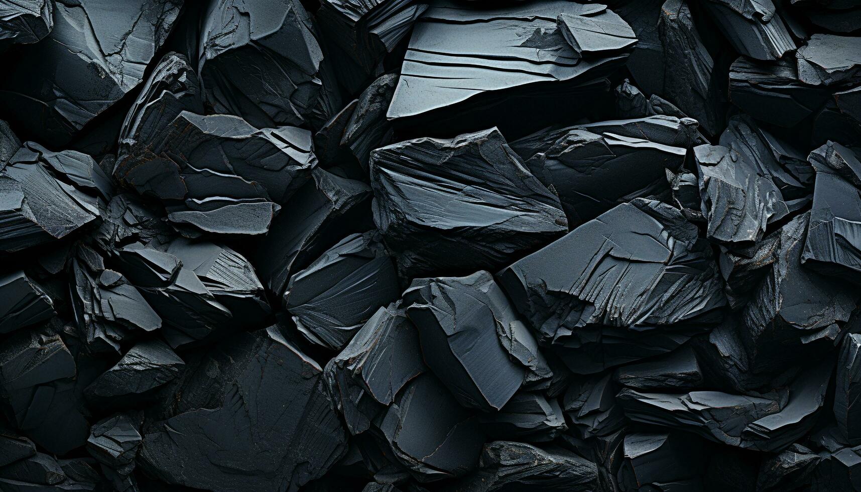 Dirty black garbage bag, crumpled paper, recycling industry mess generated by AI photo