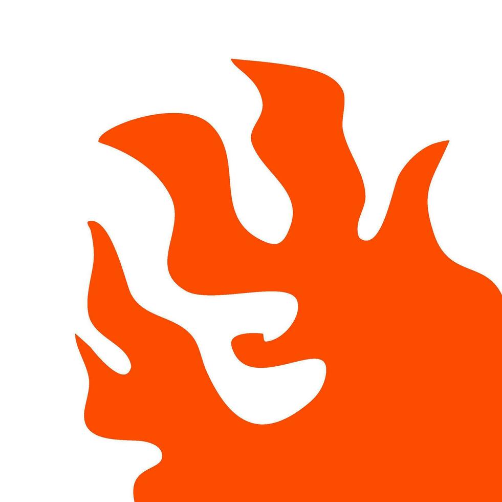 fire and flames. fire illustration. flame. illustration of a burning fire. vector
