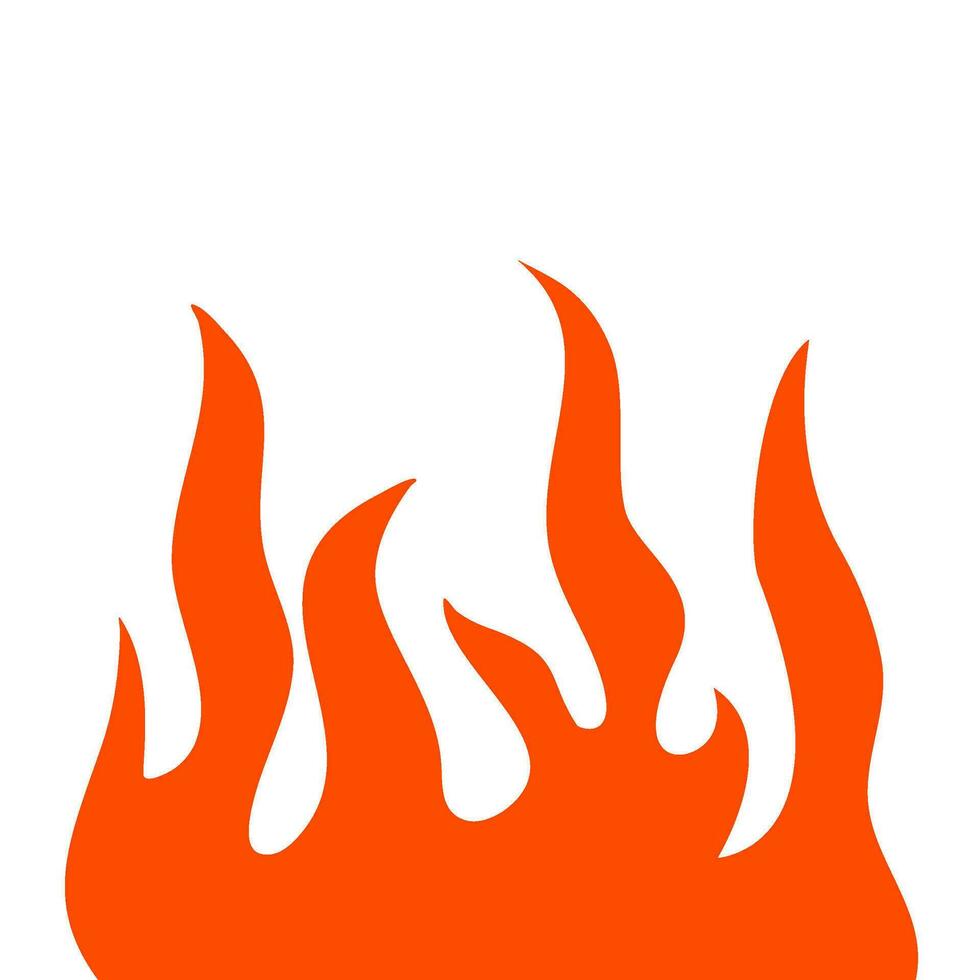 fire and flames. fire illustration. flame. illustration of a burning fire. vector