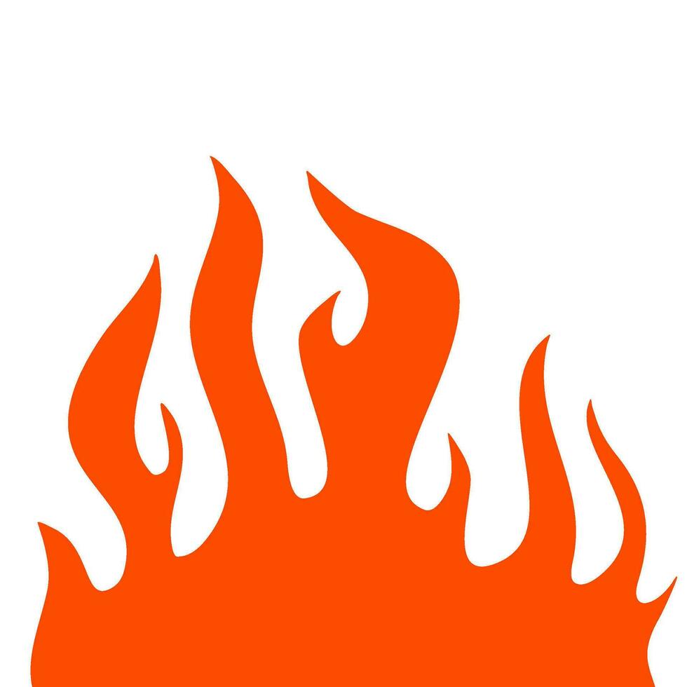 fire and flames. fire illustration. flame. illustration of a burning fire. vector