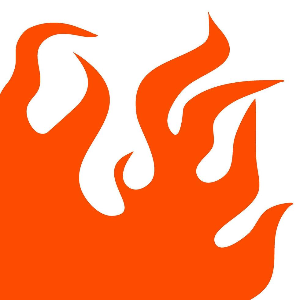 fire and flames. fire illustration. flame. illustration of a burning fire. vector