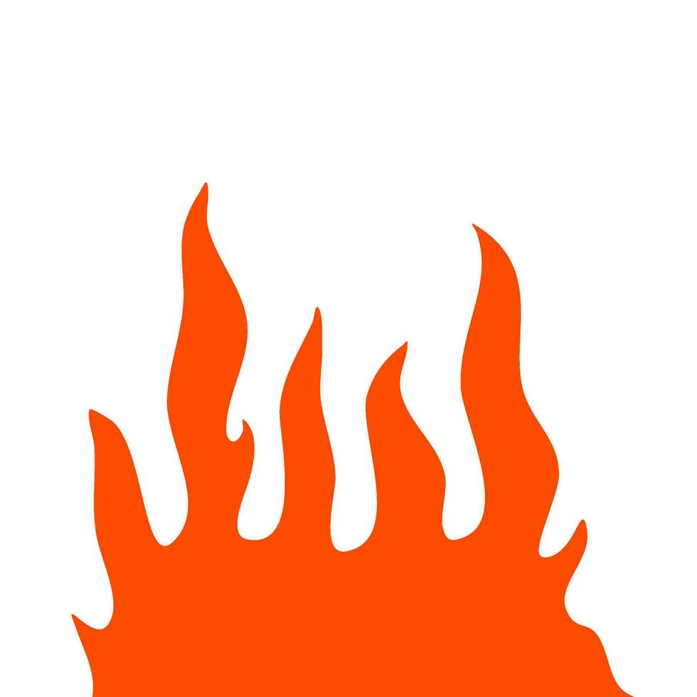 fire and flames. fire illustration. flame. illustration of a burning fire. vector