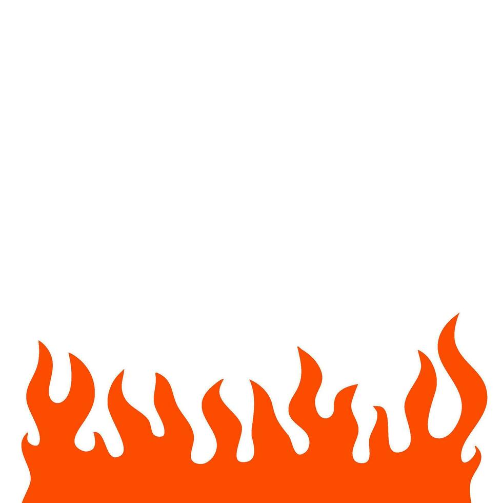 fire and flames. fire illustration. flame. illustration of a burning fire. vector