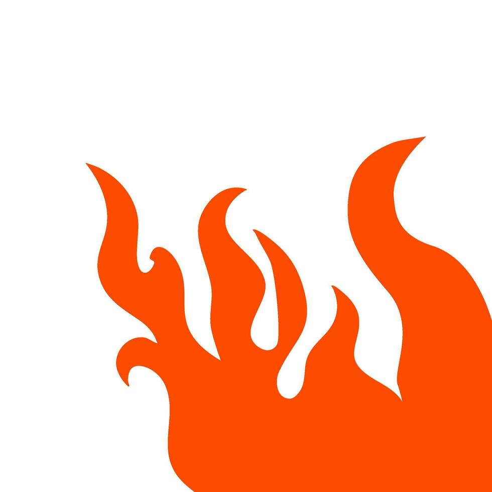 fire and flames. fire illustration. flame. illustration of a burning fire. vector