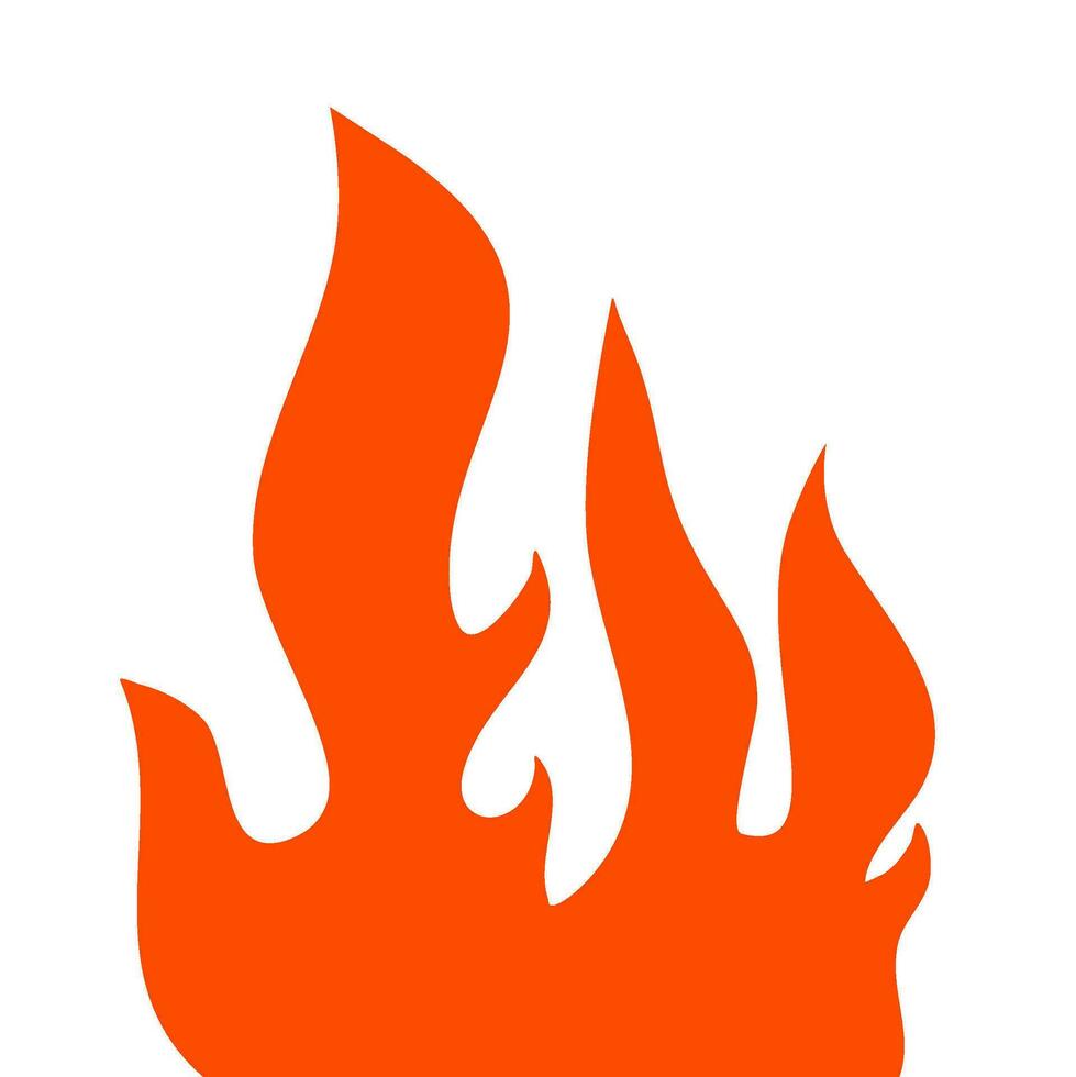 fire and flames. fire illustration. flame. illustration of a burning fire. vector