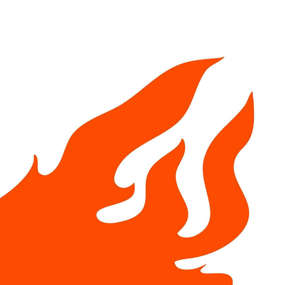 fire and flames. fire illustration. flame. illustration of a burning fire. vector