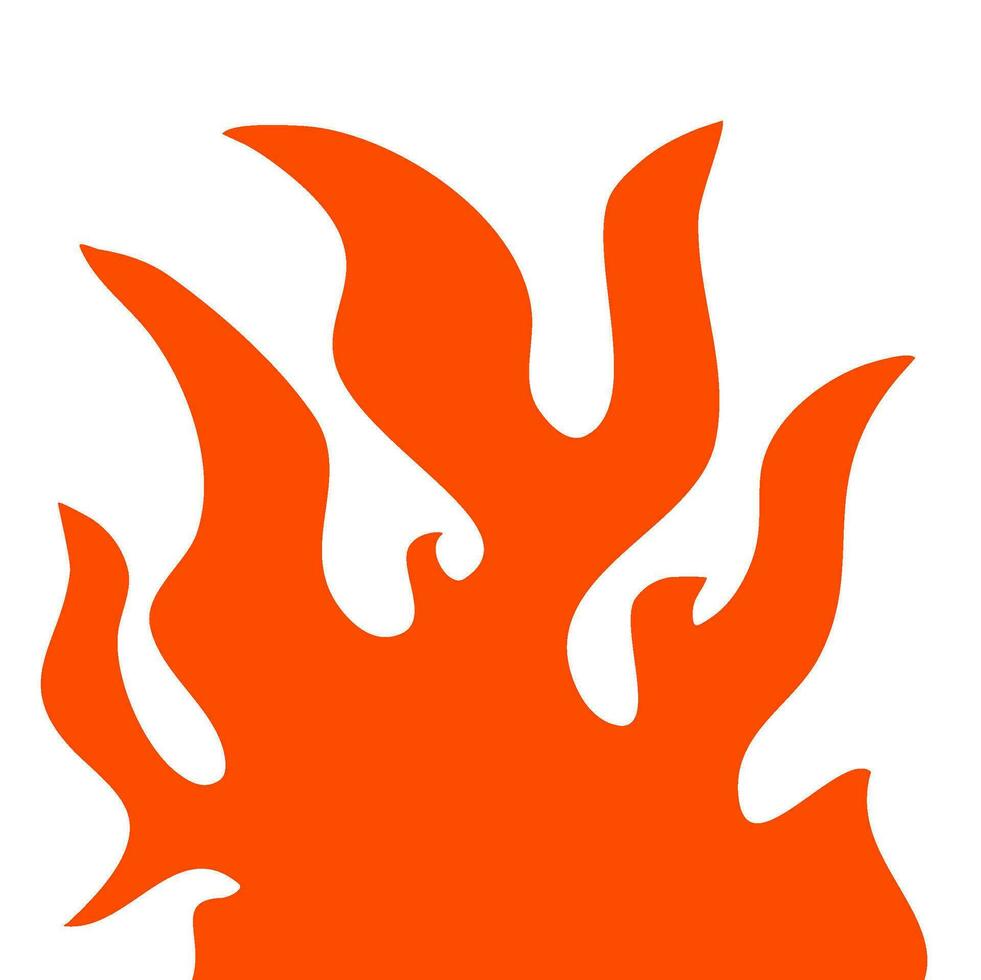 fire and flames. fire illustration. flame. illustration of a burning fire. vector