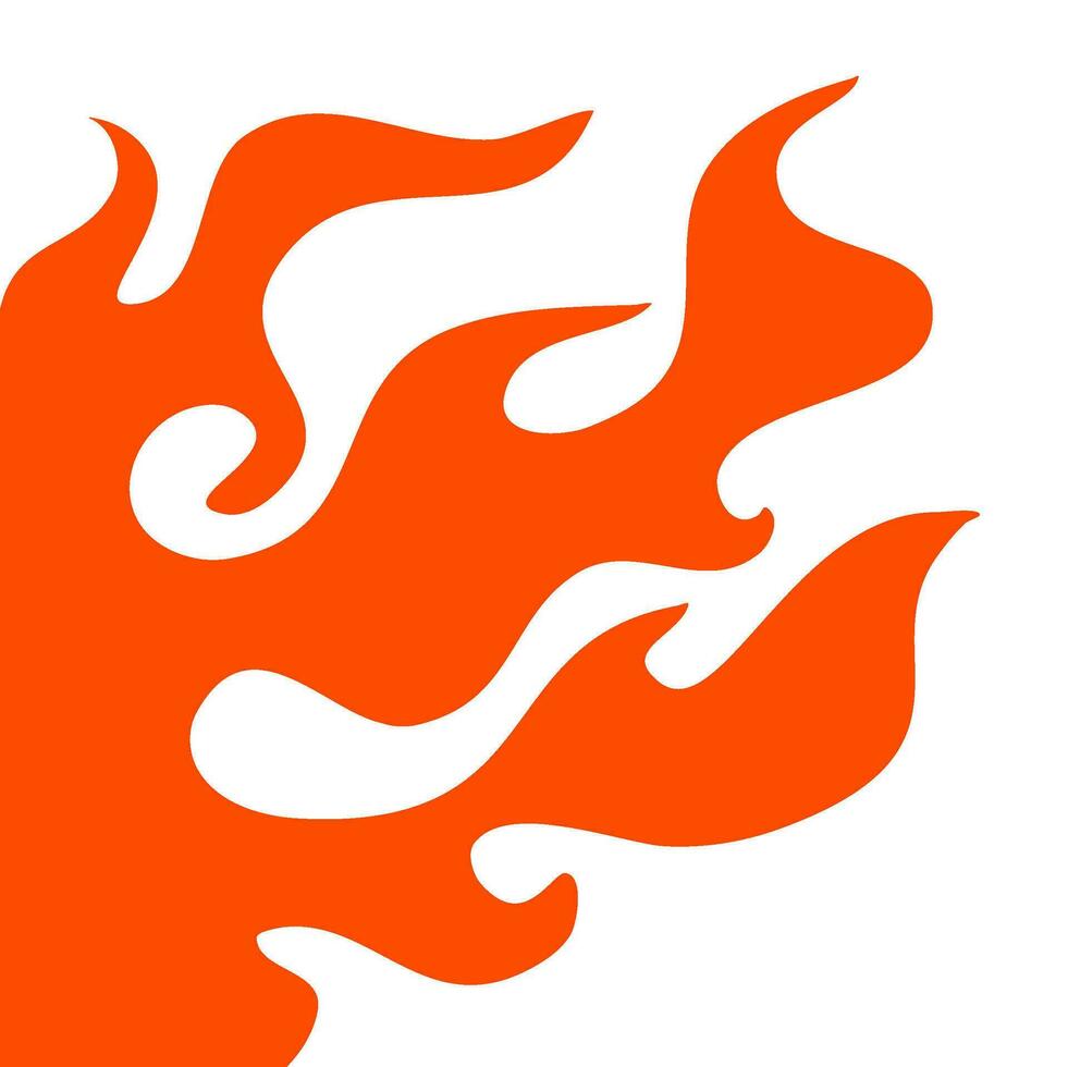 fire and flames. fire illustration. flame. illustration of a burning fire. vector