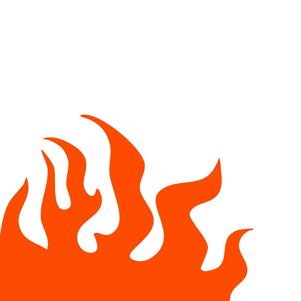 fire and flames. fire illustration. flame. illustration of a burning fire. vector