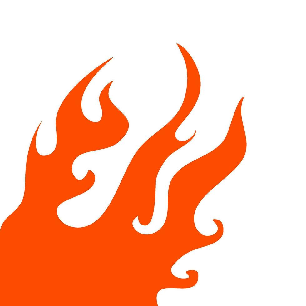 fire and flames. fire illustration. flame. illustration of a burning fire. vector