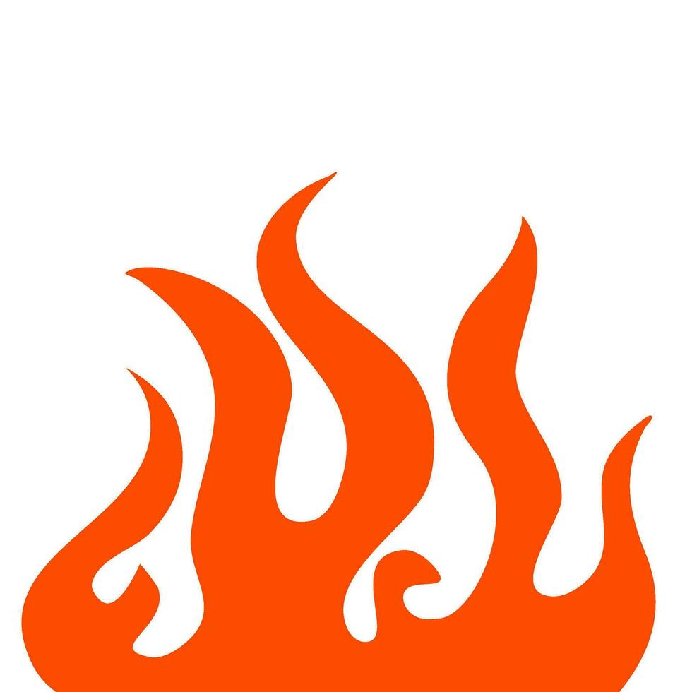 fire and flames. fire illustration. flame. illustration of a burning fire. vector